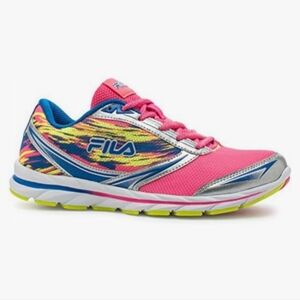 Fila NEW Women's 9 Knockout Pink Metallic Silver Memory Temper Road Running Shoe